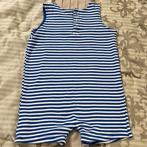 Crown & Ivy Striped Sleeveless Romper 24 Mos - Picture 6 of 6